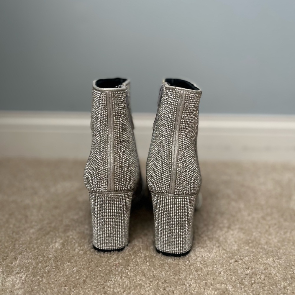 Rhinestone Ankle Boots - size 7 - Picture 3 of 4